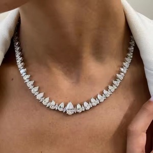 Trendy Lab Customized Luxury Yellow <b>Gold</b> Cuban Link <b>Chain</b> <b>Rose</b> <b>Gold</b> Moissanite Diamond Hip-Hop Jewelry Best Gift for Men - Product Image 1