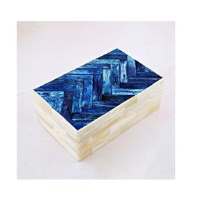 Caja pintada para almacenamiento de joyas, diseño hecho a mano, embalaje de joyería de madera múltiple de la India - Product Image 6