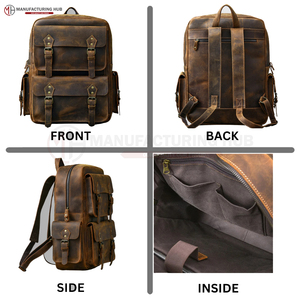 Mochila de Cuero Personalizada de Nueva Llegada, Mochila Vintage de Diseñadores Hecha a Mano, Bolsos de Cuero de Lujo, Mochila de Alta Calidad Ihs-0370 - Product Image 2