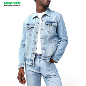 Veste en jean légère pour homme, classique, boutonnée, coupe slim, manches longues, en coton, vêtement décontracté, style camionneur - Product Image 1