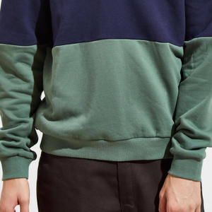 New White Stripe Quarter Zip French Terry Fitness Color Block Essential Custom Crew Neck Colorblock 1/4 Half Zip Sudadera - Product Image 5