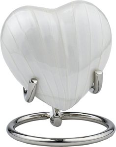 Urne Royal Rapture Heart pour cendres funéraire souvenir de crémation avec support - Product Image 6