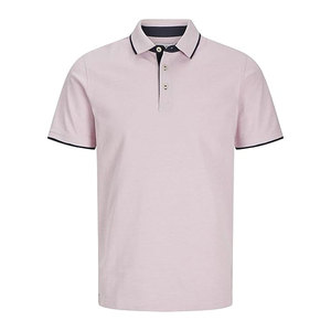 Polos de golf pour hommes Polo à rayures performant évacuant l'humidité Short texturé côtelé pour hommes - Product Image 1