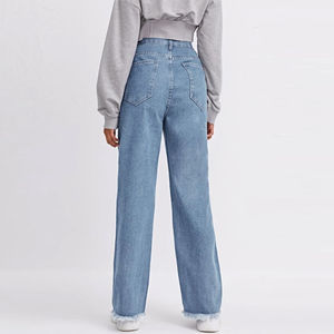 Wholesale <b>Women's</b> Denim <b>Stretchy</b> <b>Jean</b> Pants Skinny <b>Jeans</b> Pant Apparel Stock <b>Women</b> <b>Jeans</b> Washed Down Loose Baggy - Product Image 3