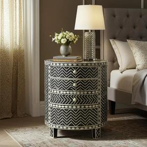 Table basse en os incrusté de qualité d'exportation, fabrication artisanale, travail d'incrustation de qualité supérieure, meubles de salon artistiques et élégants pour l'exportation - Product Image 1