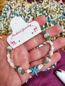 DAFNI BIG PAZAR Bohemian <b>Beaded</b> <b>Bracelet</b> with Natural Stone Precious Metal Alloy Micro Insert Unisex Gift - Product Image 5