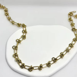 Moonriver สร้อยคอแฟชั่นสำหรับผู้หญิง, สร้อยคอแฟชั่นที่ทันสมัยสำหรับฤดูร้อนทำจากสเตนเลสมีสไตล์เก๋ไก๋และทันสมัย - Product Image 1