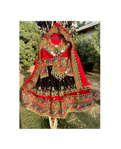 Robes Kuchi afghanes Robe kuchi vintage ethnique tribale, robes de fête Kuchi afghanes/pakistanaises à couleurs vives - Product Image 2