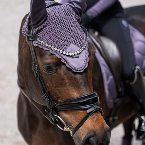 Bonnet anti-mouches au crochet léger fabriqué au Pakistan couvre-oreilles de cheval lavable et respirant accessoire équestre élégant bonnet d'oreille - Product Image 3