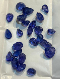 Cristal de tanzanita natural facetado hecho a mano, piedras preciosas azules de alta calidad, fabricación de joyas y accesorios, piedra suelta - Product Image 3