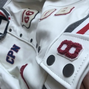 แจ็คเก็ตเบสบอลวิทยาลัยสำหรับผู้ชาย แจ็คเก็ตวาร์ซิตี้แบบวินเทจสำหรับฤดูหนาว แจ็คเก็ตวาร์ซิตี้แบบ OEM สำหรับผู้ชาย แจ็คเก็ตเลตเตอร์แมนผ้าขนสัตว์สำหรับผู้ชาย - Product Image 6