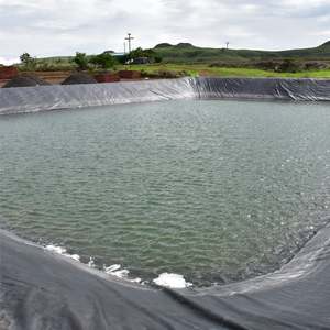 Mipatex Heavy Duty Black HDPE Plastic <b>Geomembrane</b> Fish Pond Liner Sheet for Garden Backyard Waterfall Lilly Ponds Lining Fabric - Product Image 5