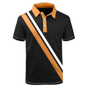 Polo pour homme en sublimation, logo personnalisé, léger, respirant, séchage rapide, polyester, élasthanne, vêtements de sport, golf, OEM ODM - Product Image 1