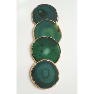 ที่รองแก้วเรซินสีสันสดใสที่ทำให้พื้นที่รับประทานอาหารที่น่าเบื่อและชุดโต๊ะกาแฟ4ชิ้นมีดีไซน์และวัสดุพรีเมียมพิเศษ - Product Image 2