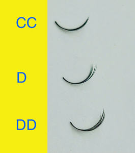 Extensions de cils 12/16 rangées, plateau de cils YY, faits à la main, courbure CC/DD/M/L, épaisseur 0,07, synthétique PBT coréen, naturel, doux - Product Image 5