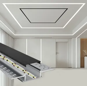 Led ışıklar için LM ışık kutusu profilleri Led şerit ekstrüzyon alüminyum kanal alçı alçıpan