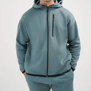 กางเกงวอร์มมีฮู้ดผู้ชาย คุณภาพสูง ผ้าฝ้าย 100% ระบายอากาศได้ดี กางเกงขายาวลำลอง สไตล์กีฬา สำหรับฤดูใบไม้ร่วง - Product Image 2