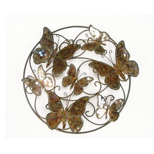 Mosaic Finished Butterfly <b>Garden</b> Decor <b>Ornaments</b> <b>For</b> Home <b>Garden</b> Balcony Indoor Outdoor Hanging Decorative Usage Metal <b>Ornaments</b> - Product Image 4