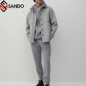 Survêtement de fitness et de jogging grande taille pour hommes, logo personnalisé, respirant, à manches longues, ensemble de course pour sports d'hiver, athlétique écologique - Product Image 2