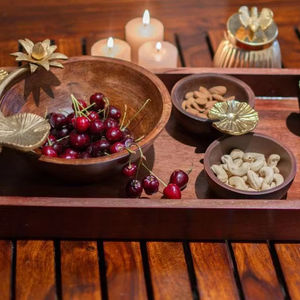 Tazón de Madera Esmaltado Artesanal Sostenible, Hecho a Medida para Servir a Diario, Cenas y Mesas de Cocina Modernas - Product Image 1