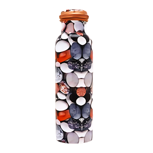 Bouteille d'eau en cuivre artisanale écologique pour stimuler l'immunité de soutien de la digestion et hydratation saine et sûre tout au long de la journée - Product Image 1