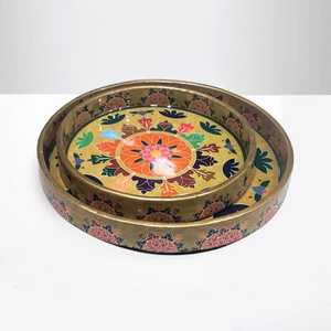 ถาดเสิร์ฟอาหารแบบคลาสสิกพร้อมผิวสวยเหมาะสำหรับเสิร์ฟชาหรือจัดอุปกรณ์เสริมผู้จำหน่ายอินเดีย - Product Image 4