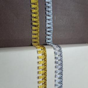 High Quality Metallic Crocheted Tassel <b>Trims</b> for DIY Clothing Apparel Bridal Use Top Notch Accessories for Shoes and Bags - Product Image 3