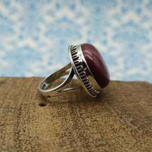 แหวนแต่งงานเงินสเตอร์ลิง925มาใหม่เครื่องประดับหินแจสเปอร์สีแดงชุดเพชรประดับมุกเทคโนโลยี - Product Image 2