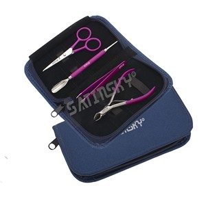 Ensemble de 3 pinces de maintien en acier inoxydable, auto-serrantes, à poignées rondes, ovales et en U, avec pointes pointues - Product Image 4