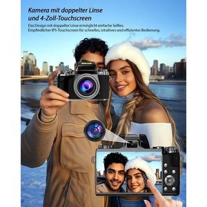 Appareil photo numérique 4K 64MP avec écran tactile 5.0 et capteur CMOS |   Carte mémoire TF pour appareil photo reflex numérique compact et capture vidéo - Product Image 4