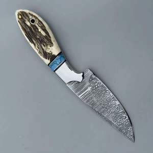 Cuchillo Skinner Hecho a Mano de Acero con Alto Contenido de Carbono con Mango de Cuerno de Ciervo y Hoja de Acero con Alto Contenido de Carbono para Supervivencia al Aire Libre, Campamento y Pesca - Product Image 4