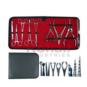 Kit de herramientas para Piercing corporal Unisex, Kit de acero inoxidable para uso profesional, con precio reutilizable - Product Image 4