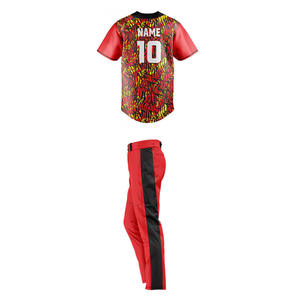 Uniformes de béisbol de sublimación personalizados impulsados por el rendimiento Camisetas con forro transpirable Adultos Ropa deportiva de equipo personalizada - Product Image 4