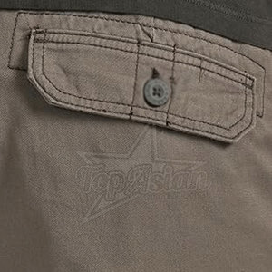 Pantalones cortos cargo personalizados OEM para hombre, 100% algodón, informales, con múltiples bolsillos, para exteriores, senderismo, ropa de trabajo, cintura media, secado rápido, patrón sólido - Product Image 5