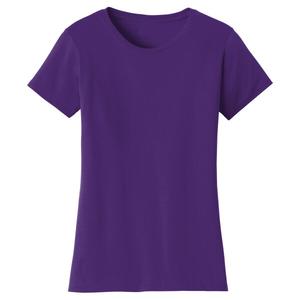 Camisetas ajustadas para mujer para primavera y verano Spandex/poliéster Color Team Purple Opciones disponibles - Product Image 1
