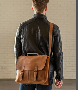 Full Grain Leather Brown Laptop Briefcase Office <b>Work</b> <b>Bag</b> for Him Gifts for Him Leather Briefcase Man - Product Image 1
