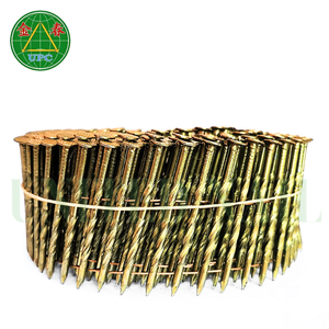 ตะปูเหล็กม้วน0.092จำนวน1-3/4 "X 9000ชิ้นพร้อมก้านแหวนสกรูก้านลายตารางหมากรุกสำหรับปืนยิงตะปูแก๊สราคาโรงงาน - Product Image 1