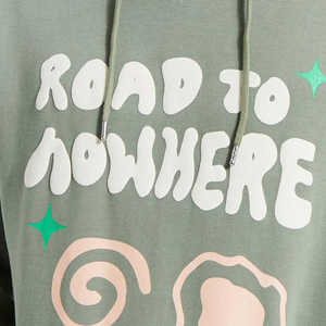 Nouvel article tendance Logo personnalisé sweats à capuche imprimés bouffants de haute qualité 100% coton polyester imprimé pull à capuche uni pour hommes - Product Image 6