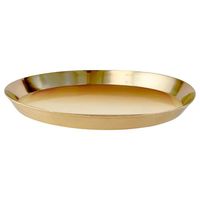 Plateau de service moderne en laiton et fer, support à fleurs pour la décoration de la maison, compatible lave-vaisselle et micro-ondes, cadeau Diwali, vente en gros Inde
