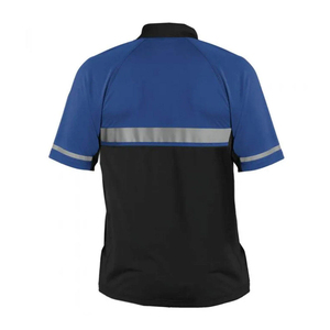 เสื้อโปโลกันน้ำ Ansi Class 2สะท้อนแสงสำหรับทุกเพศดีไซน์สองโทนเพื่อความปลอดภัยในการก่อสร้างชุดทำงาน - Product Image 6