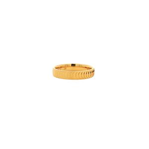 (Prix correspond uniquement au coût du travail) Bague de fiançailles et de mariage pour femme en or jaune 18K 22K 24K, forme de cœur, bande fine de 0,4 cm, 5,77 g - Product Image 3