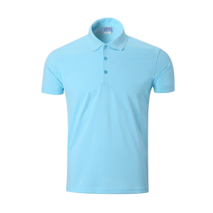 เสื้อโปโลแขนสั้น100% หลวมๆแห้งเร็วเสื้อโปโลมีปกสีล้วนสำหรับฤดูร้อน - Product Image 3