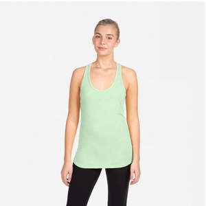 Nueva llegada de secado rápido gimnasio Fitness sólido sin mangas correr mujeres camisetas sin mangas al por mayor de color personalizado de las mujeres deportes camiseta sin mangas - Product Image 2