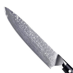 Cuchillo de Cocina de Acero de Damasco de Alta Resistencia, Hoja de Acero al Carbono de Alta Dureza para Uso Comercial en Cocina - Product Image 6