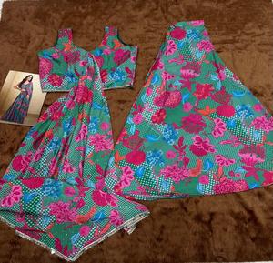 Costume Salwar en soie Chinon véritable Gulkayra Designer Kiera pour femmes avec broderie élégante, travail manuel et détails de paillettes - Product Image 6