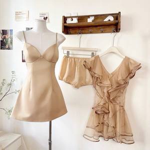 ชุดเดรสชีฟองทรงเข้ารูปแบบมินิสำหรับงานปาร์ตี้ ดีไซน์หรูหราสำหรับผู้หญิง - Product Image 3