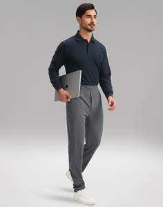 Men's Casual Winter Trousers Soft Fleece <b>Lined</b> with Water Resistant Outer Layer Adjustable Waist for Warmth - Product Image 5