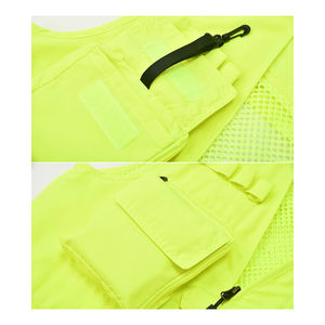 Nouveau gilet haute visibilité pour hommes de qualité supérieure respirant Logo personnalisé/Couleurs gilet haute visibilité léger pour hommes à prix réduit OEM bon marché - Product Image 3