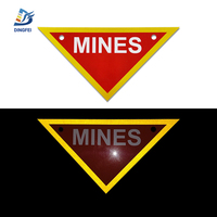 Panneaux d'avertissement pour mines en PVC personnalisés Panneau de danger pour mines en PVC réfléchissant haute visibilité