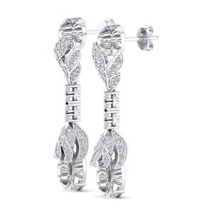 REYES Dainty Boucles d'oreilles pendantes en argent sterling 925 Boucles d'oreilles pendantes en or massif 10K 14K 18K Bijoux fins pour femmes - Product Image 3